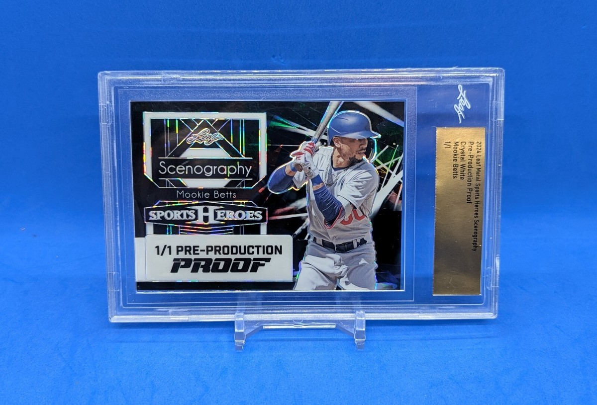 Mookie Betts 2024 Leaf Metal Sports Heroes Scenography 8-Cards w  