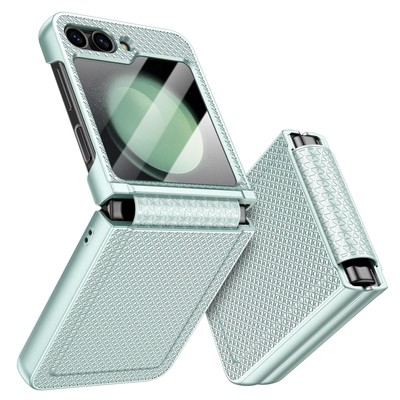 for Samsung Galaxy Z Flip 5 Hülle mit Scharnierschutz & Displayschutzfolie Ru...