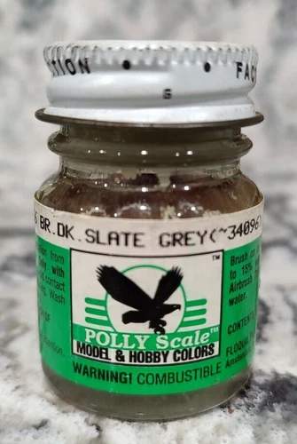 FLOQUIL POLLY SCALE MODEL & HOBBY COLORS PAINT .5 oz - BRITISH DARK SLATE GRAY