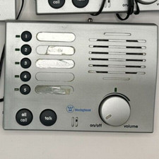 Lot of 3 Westinghouse Add-On Doorbell 5-Channel Wireless Radio Intercom WHI-5S