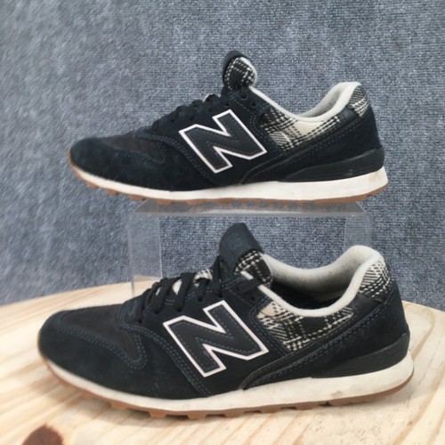 New Balance Shoes Womens 7.5 B 996 Running Sneakers Black Athletic Low WL996CH - Picture 2 of 16