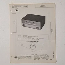 SAMS PHOTOFACT SERVICE MANUAL 514-11 REALISTIC RADIO TUNER T-IV