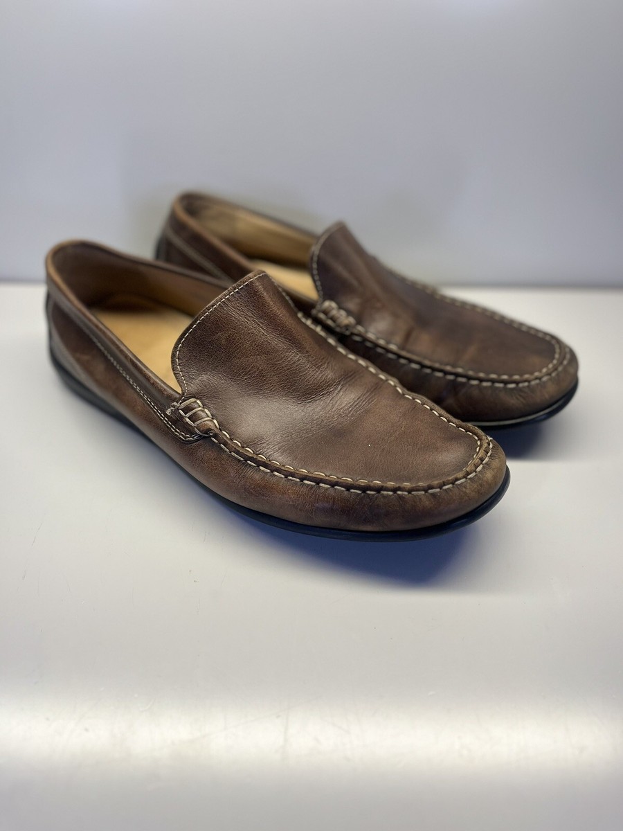Ecco Men\'s Driver‎ Loafer Shoes Brown Leather LATEX Slip On Size EU42 / US 8-8.5 Amazon.com | ECCO Men main image 2