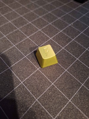 GMK Storm Lightning Artisan Keycap Casperkeys Anodized Aluminum Novelty 