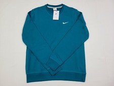 Nike Mens Sports wear Club French Terry Crew -Sweatshirt 637902 -381 Pine Green