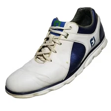 FootJoy PRO SL Golf Shoes Mens 11.5 M Spikeless Cleats White Blue 53584