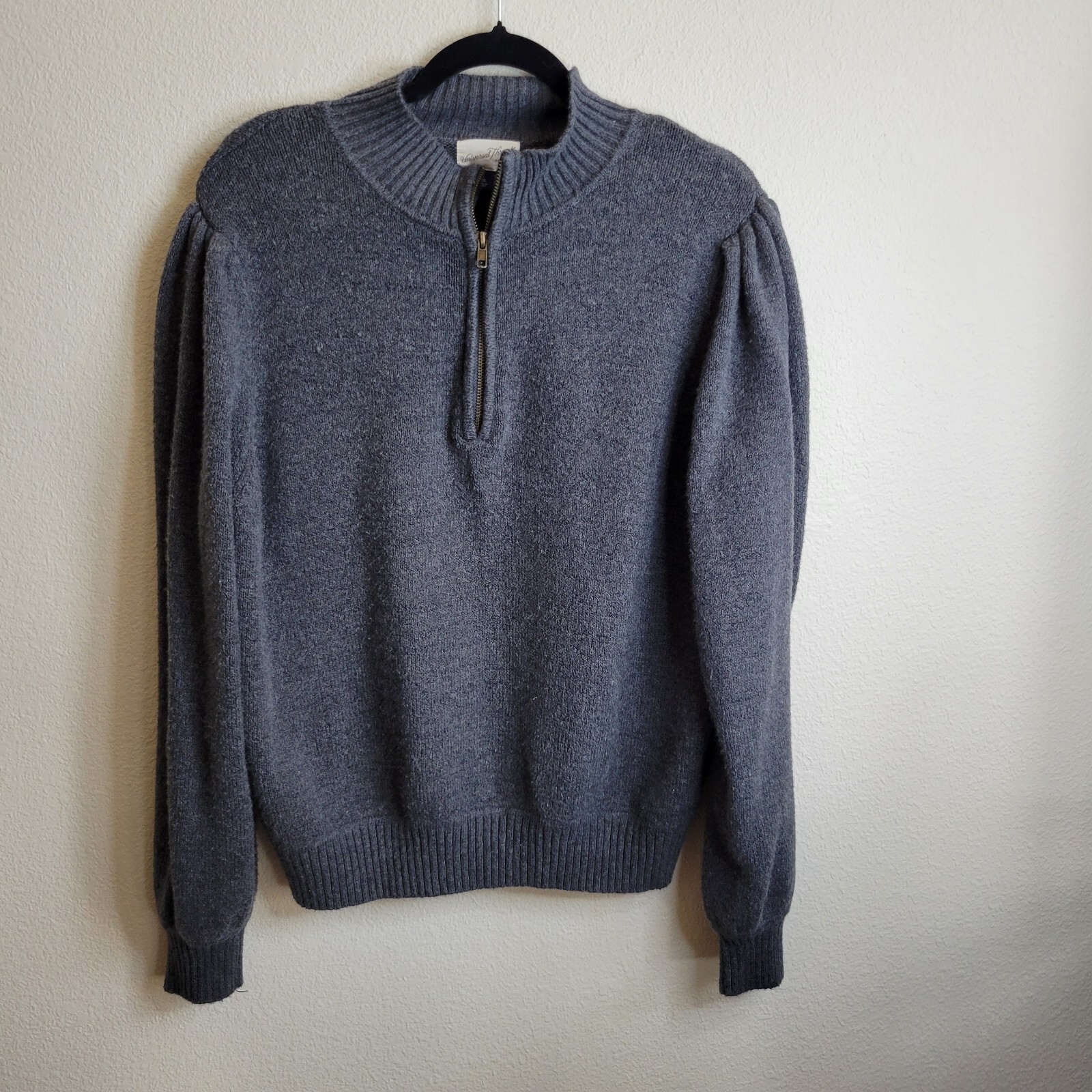 Universal Thread Bulky Pull Over Zip Mock Neck Sw… - image 1