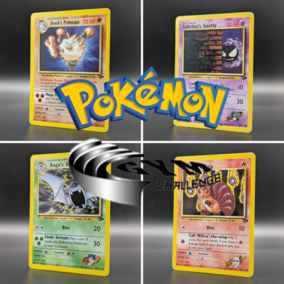 Pokemon ''Gym Challenge'' Große Auswahl an Common und Uncommon Einzelkarten