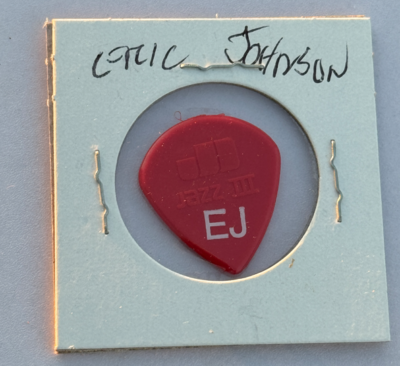 Eric Johnson EJ Guitar Pick RARE JAZZ III Jim Dunlop Tour Concert
