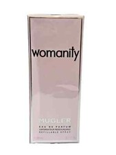 Womanity by Mugler 2.7 oz EDP Refillable Spray Women new sealed 1 free perfume 