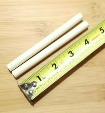 Lot of 2 Short Ceramic Knife Sharpening Rods 4 1/2" x 3/8" Stick