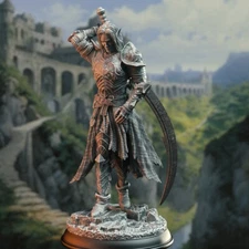 Relethyr Drow Elf Moon Paladin Fighter Miniature | D&D DnD |