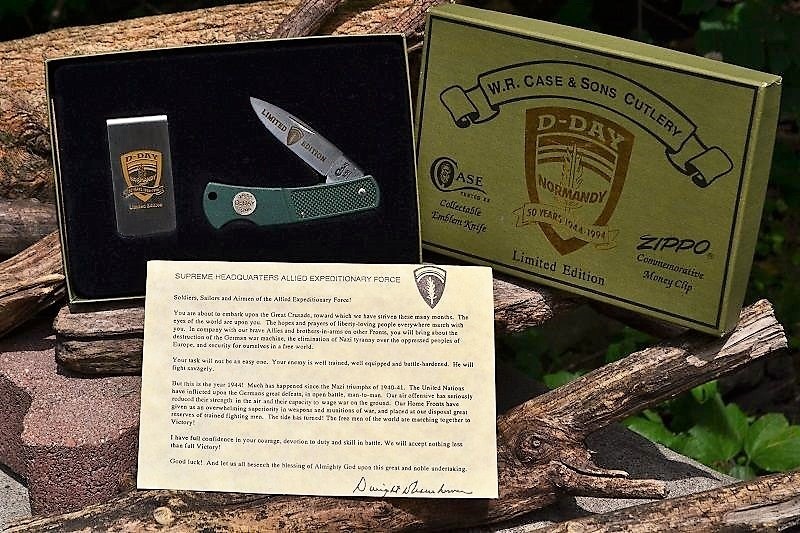 Case XX Pocket Knife Zippo Money Clip - D-DAY Normandy 50th
