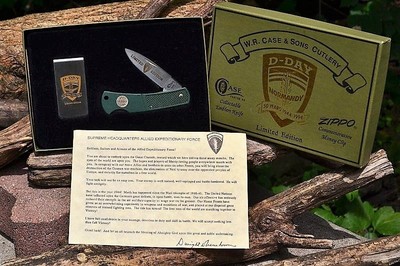 Case XX Pocket Knife Zippo Money Clip - D-DAY Normandy 50th
