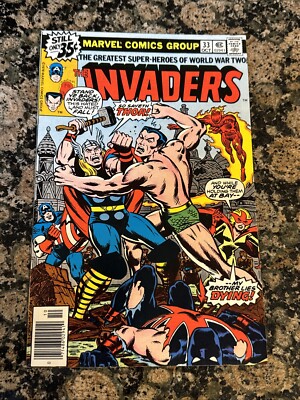 The Invaders #33 (Marvel 1978) Classic Battle Invaders vs. Thor NM-