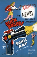 1954 BUCK ROGERS SONIC TOY RAY GUN SPACE SCIENCE FICTION COMIC POSTER ART 322026
