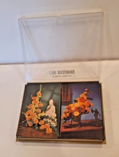 Lady Baltimore Plastic Coated Double Deck FLower Playing Cards Complete