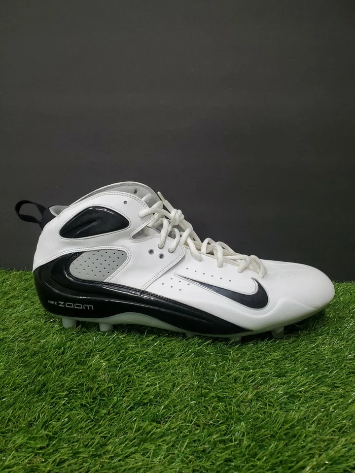 Botines de fútbol americano Nike Air Zoom Blade Pro TD WHT-Bl para hombre talla 16 zapatos 315791-101 Foto 2 de 4
