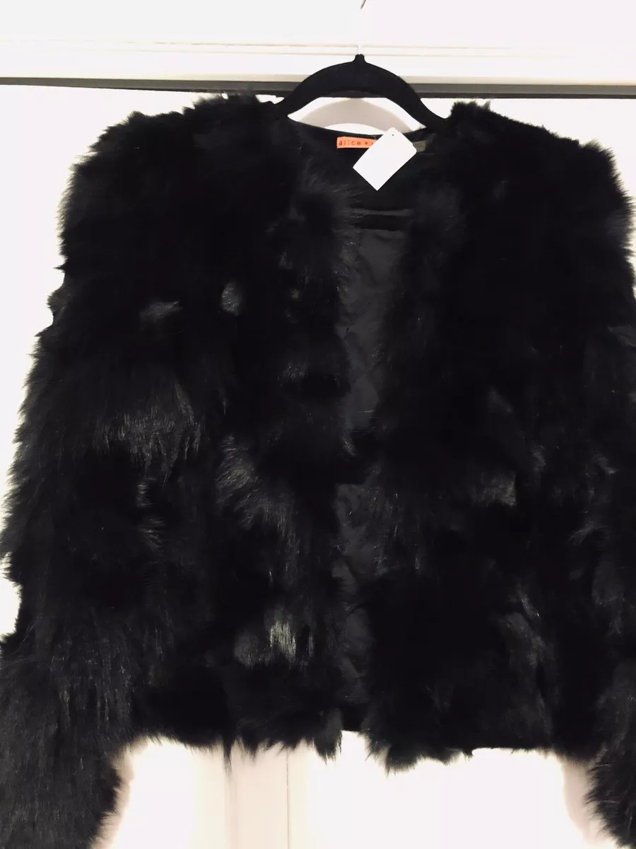 Alice and olivia fur cheap jacket