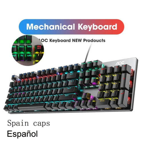 Full Keys Hot Swap Metal Panel Mechanical Keyboard RGB Light Green Redaxis - Picture 25 of 34