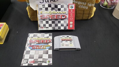 CIB CALIFORNIA SPEED NINTENDO 64 N64 VIDEO GAME COMPLETE IN BOX W/  PROTECTOR