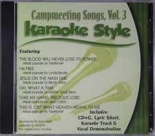 Campmeeting Songs Volume 3 Christian Karaoke Style NEW CD G Daywind 6 Songs