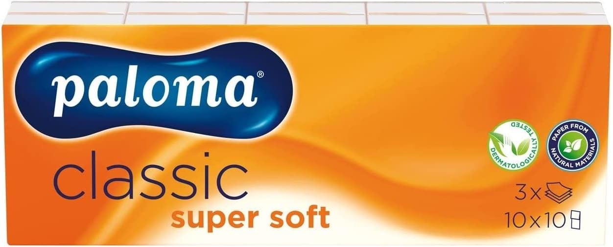 Paper Pocket Tissue -Soft Hand Bag Tissue 3 Ply, 10 Packs