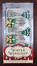   Set of 12 Christmas Trees and Presents Shower Curtain Rings NIB  