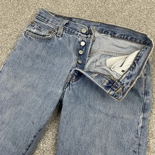 Levi's 501 Jeans Mens 30x30 Fit 28x30 Button Fly Blue Denim Y2K Original 2007