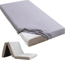 Cot Sheets 25" x 75" Small Single Sheet Fitted for 25 x 75 x 4, Gray