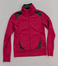 Puma Women's Track Jacket Size M Pink Athletic Full Zip