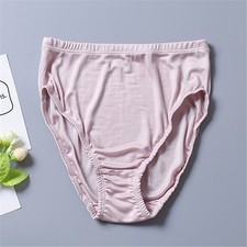 3pcs Womens Silk Knit Briefs Mulberry Silk Lady Panties Breathable Comfortable