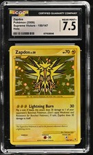CGC 7.5 Zapdos 150/147 Supreme Victors Holo Pokemon Card