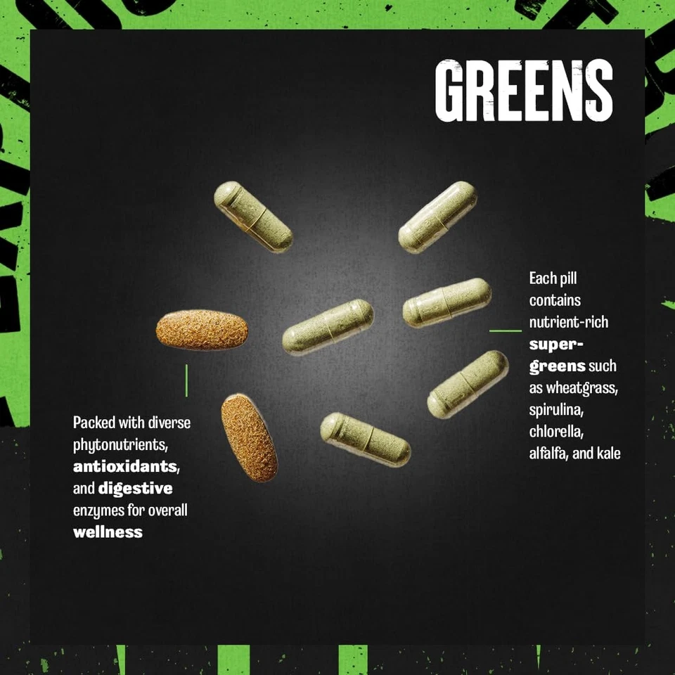 Paquete de superalimentos Daily Greens para digestión, salud intestinal e inmunidad - 30 días Foto 3 de 4