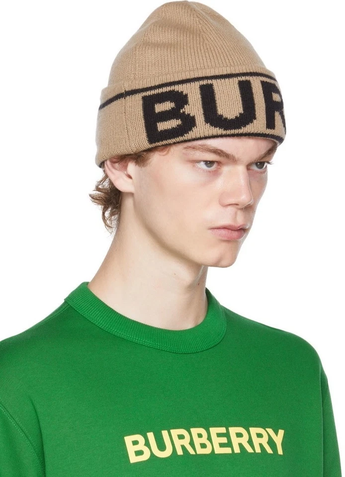 Burberry Unisex Brown Beanie Hat – Stylish Winter Knit Cap - Image 2 of 4