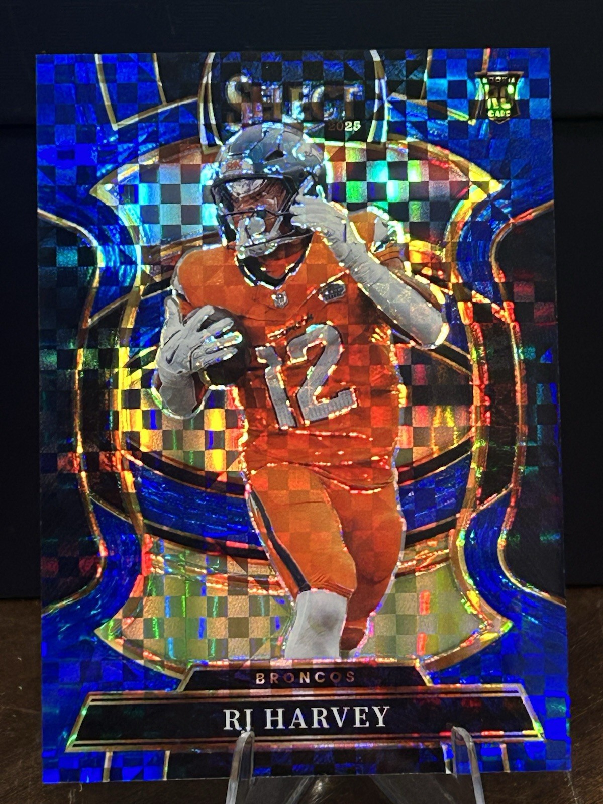 2025 Panini Select - Concourse RJ Harvey #10 Blue Prizm /249 (RC)