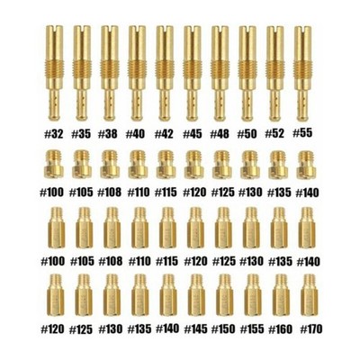 40x Vergaser Haupt Langsame Pilot Jets Für Keihin CV CVK CVVD FCR PWK VA VB VE