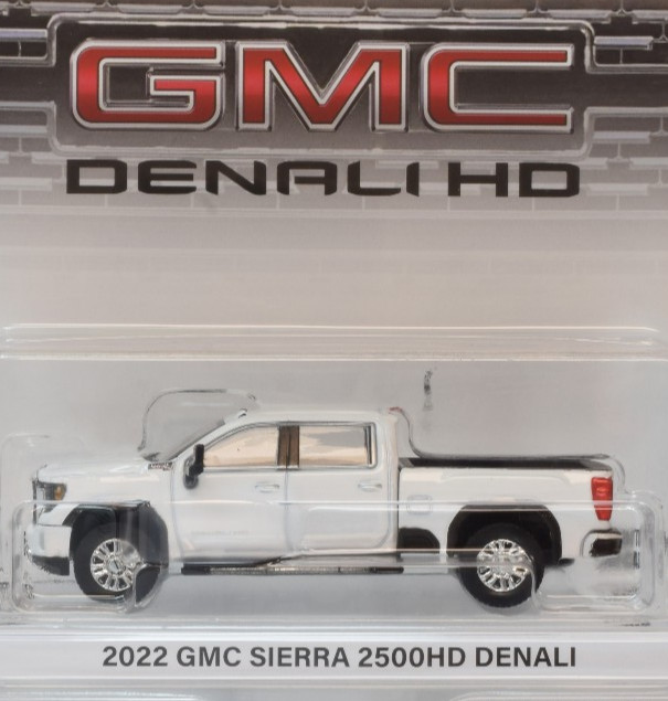 Greenlight x Karson Summit White 2022 GMC Sierra 2500HD Denali 1:64 Car 51703-B