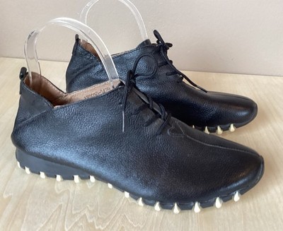 Litfoot Leather Lace Up Oxford Shoes Women s Black Leather Size 39