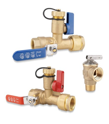 #ad #ad Isolator Tankless Water Heater Valve Kit with Pressure Relief Valve $55.00