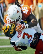 Malik Jefferson Signed Autographed Texas Longhorns 16x20 Photo TRISTAR COA
