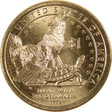 2013 P Treaty with the Delawares Native American Dollar Uncirculated