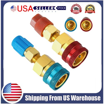 #ad Adapter Kit R1234YF To R134A Quick Couplers High Low Side Conversion For Car A C $1.89