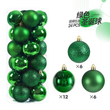 24PCs 3cm Christmas Decor Hanging Tree Balls Baubles Xmas Party Wedding Ornament