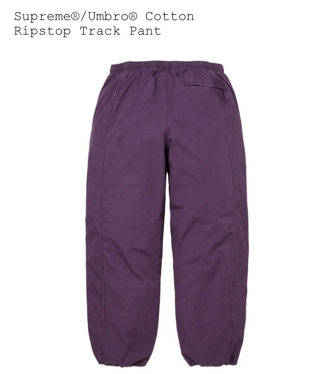 Size Small Supreme X Umbro Ripstop Track Pant Plum Purple Free