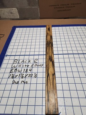 Black and White Ebony  Wood turning  blank  1 7/8'' x 1 7/8'' x 23 1/2   '' EBW184