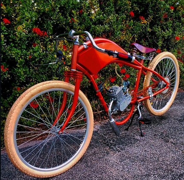 HARKEN CYCLE Board Track Cafe Racer motorized BIKE bobber ch