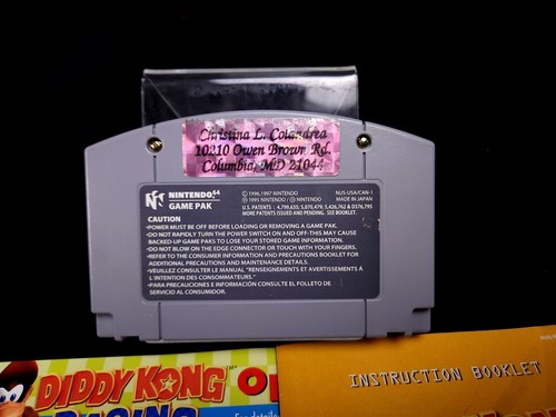 Nintendo N64 Diddy Kong Racing With Manual L0041 - Picture 3 of 8
