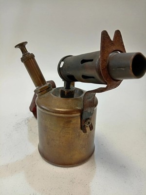 Vintage Primus S30 Petrol Blow Torch Lamp Collectors Decorative Brass Untested