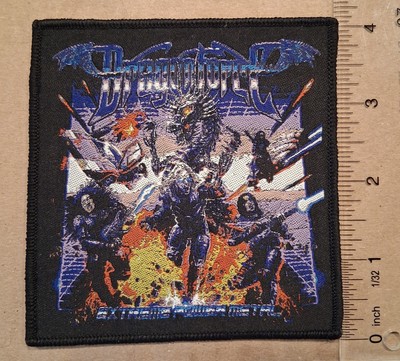 Dragonforce Extreme Power Metal Black Border Woven Patch 